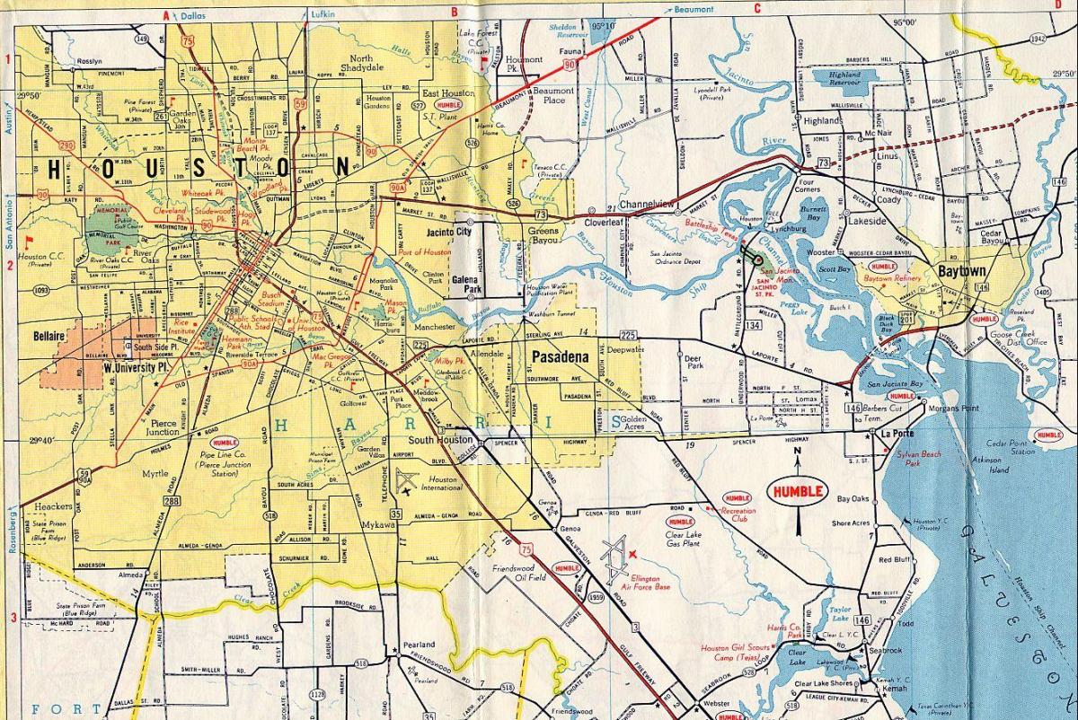 Houston pada peta