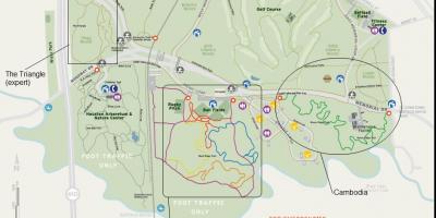 Peta dari taman Memorial Houston